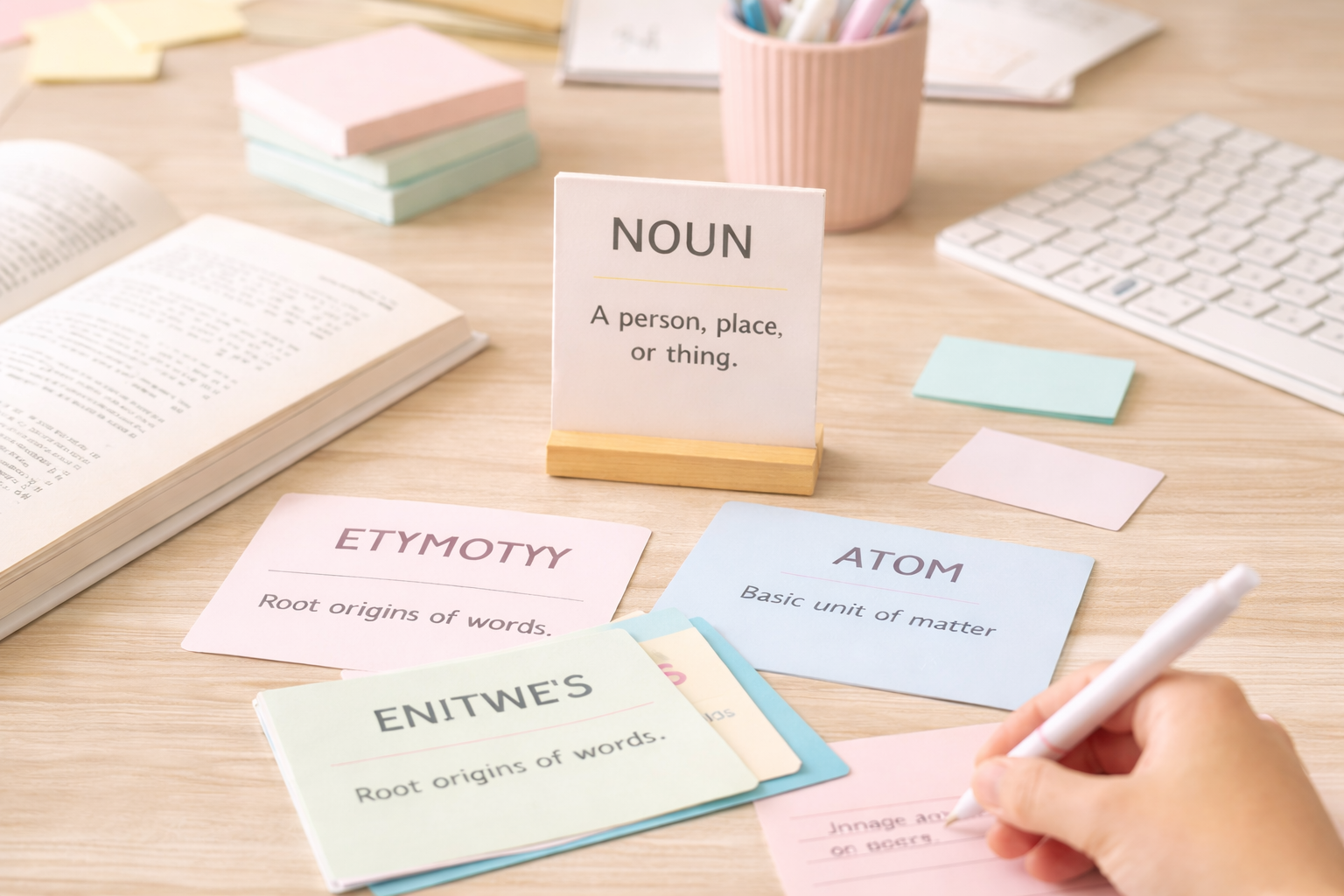 صورة تعبر عن خدمة تبسيط المحتوى الدراسي وتحويله إلى Flash Cards