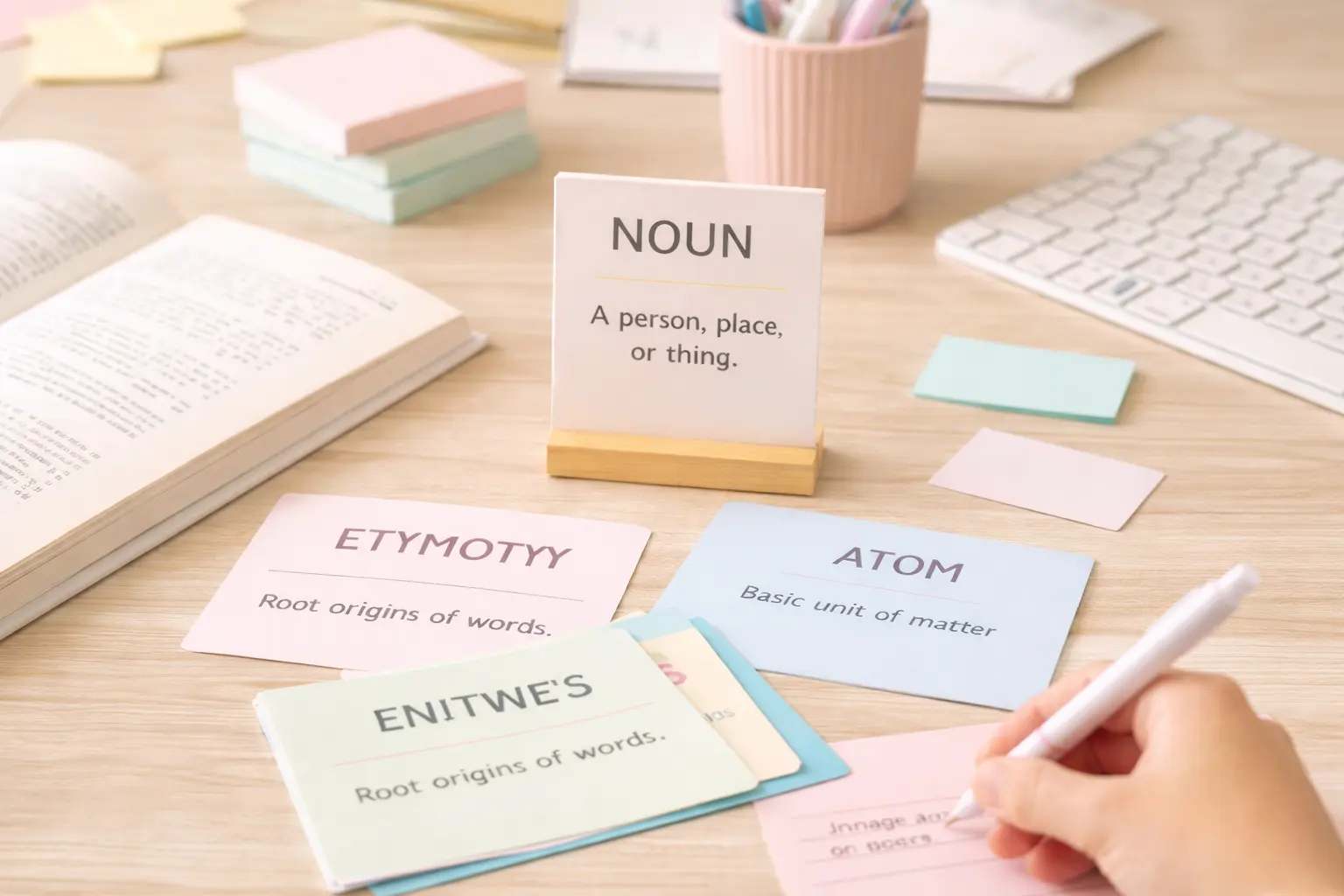 صورة تعبر عن خدمة تبسيط المحتوى الدراسي وتحويله إلى Flash Cards